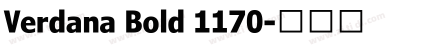 Verdana Bold 1170字体转换